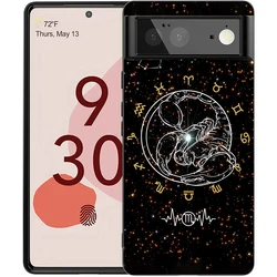 Whimsical Zodiac Shockproof Silicone Phone Case Cover - Pixel 8 pro 5g (A1)