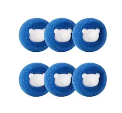 Fur-Free Laundry Ball Kit - Ultimate Pet Hair Remover (Blue 6 PCS)