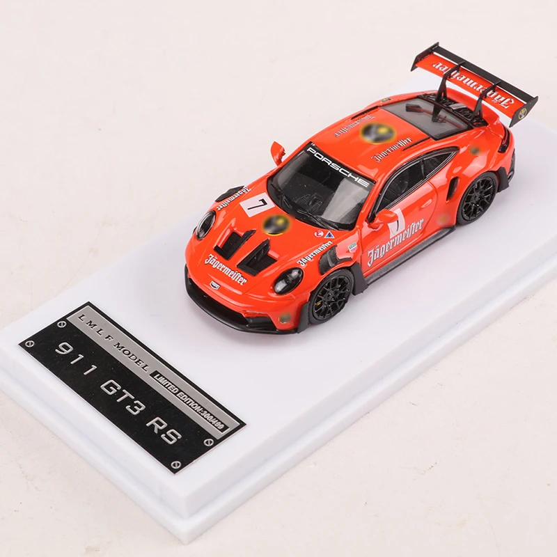 【レア】ポルシェ911GT3RS イエローミニカー 1/64 ミニチャンプス 1/64 ポルシェ 911 GT3 (992) 2021 レーシング