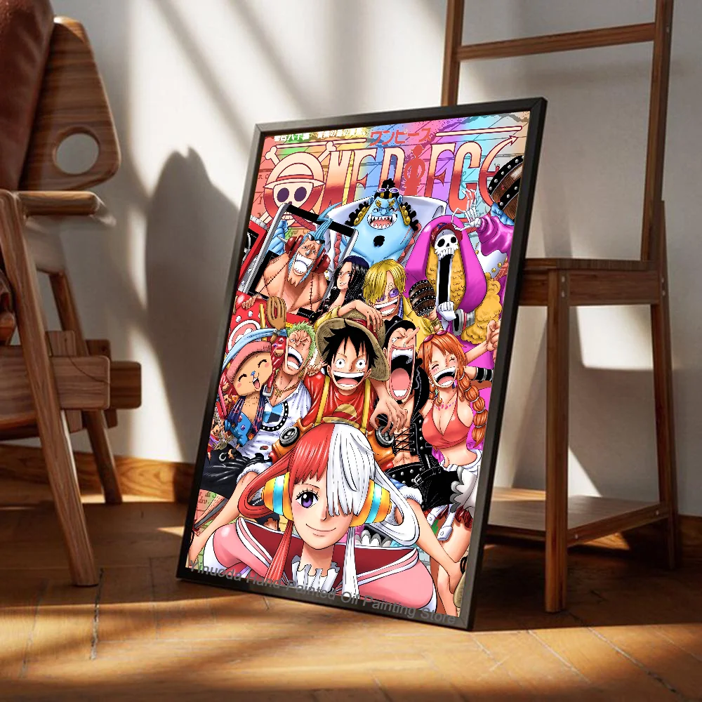 thumbnail image 1 of Póster de Anime O-ONE P-PIECE Uta, impresión en papel para el hogar, sala de estar, dormitorio, entrada, bar, cafetería, arte, pintura, decoración, 1 of 5