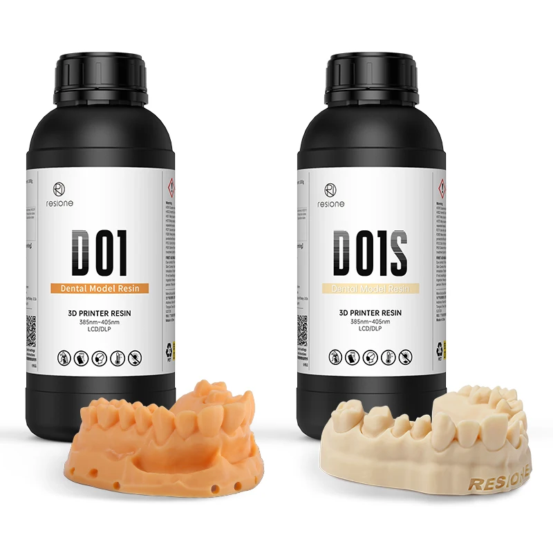 Resina Dental Resione de Baixa Contração, Resistente ao Desgaste e a Arranhões, Resina para Impressora 3D Compatível com Elegoo Anycubic, Resina UV 405nm para Impressora 3D