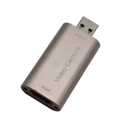 Ultra HD HDMI to USB Video Capture Card for Live Streaming and Recording (Gold)