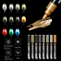 Metallic Markers Colouring Pens for Mech Painting Golden Paint Marker Pen Silvery Reflective Paint Model Marker Pen 1