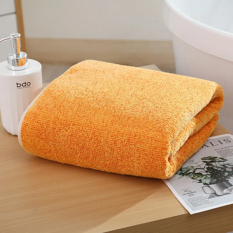 Bath Towels 70x140cm Bamboo Charcoal Coral Velvet Soft Absorbent For Adult Household Bathroom Sets