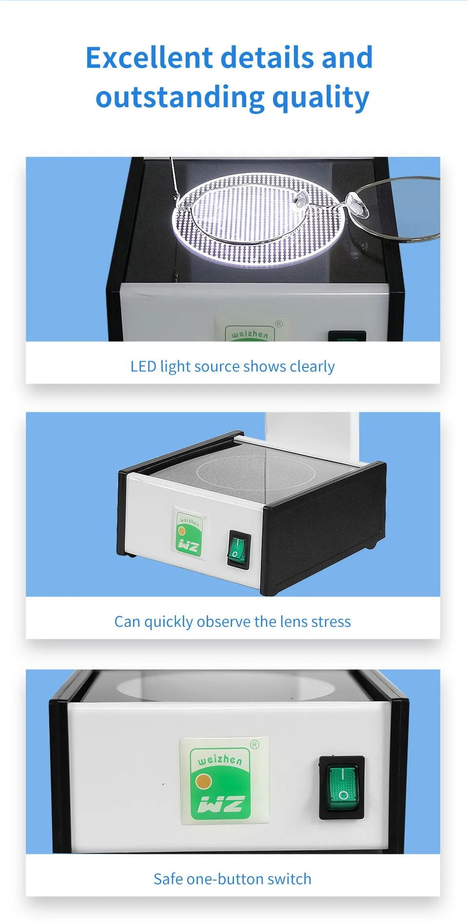 Description Picture 4 of itemLens Testing Machine Multi focal Progressive Optical Optics Equipment Instrument Lens Strain Gauge Tester Detector Measurer