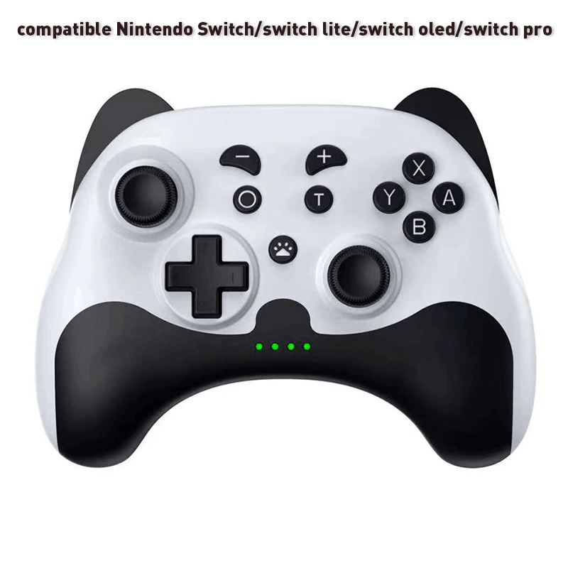 DATA FROG Kawaii Wireless Gamepad Compatible Nintendo Switch Console Turbo Game Controller with Headphone jack for Switch Lite 