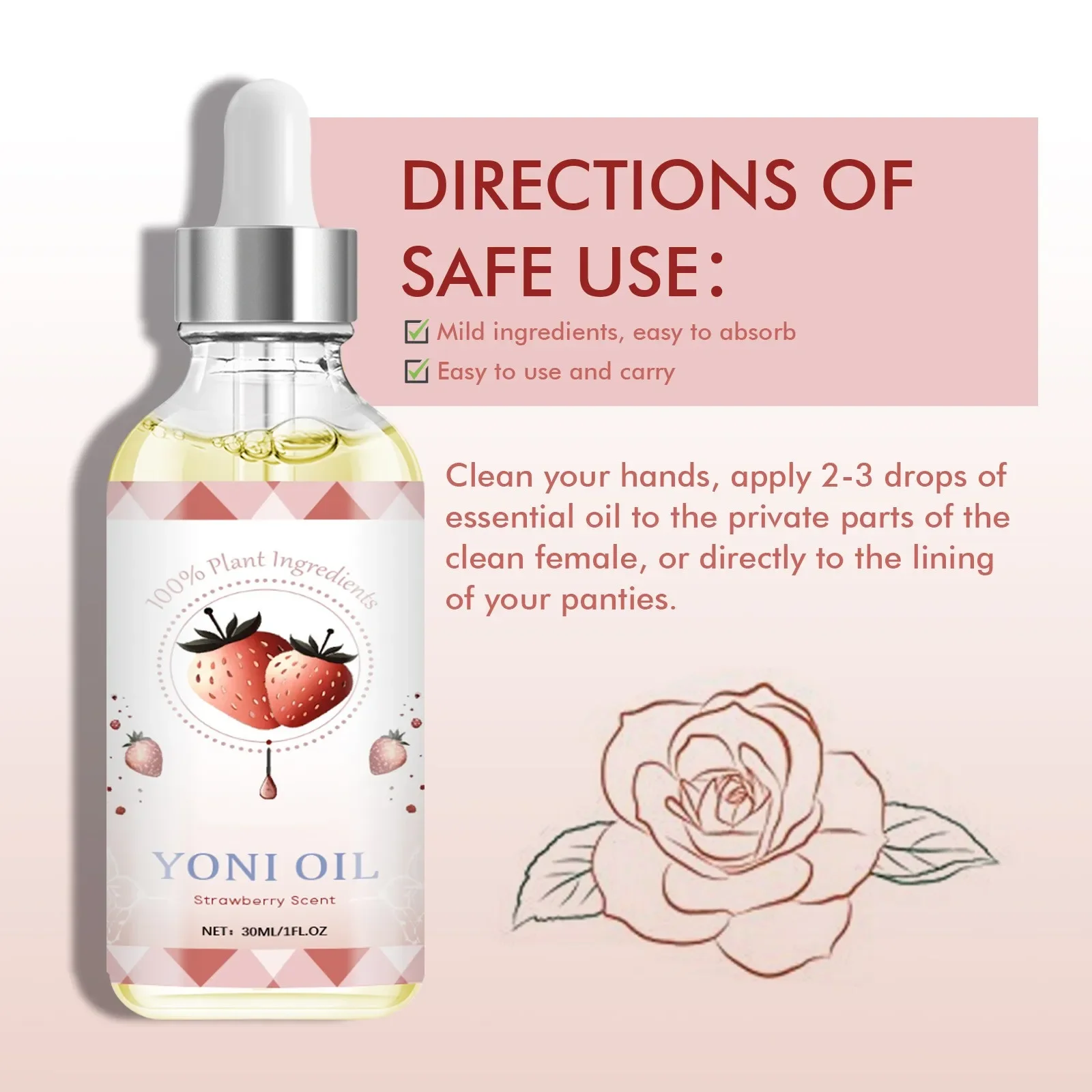 30ml With Dropper Oil, Body Oil Fills Your Skin With Sweet Brightens And Moisturizes Suitable For Girls And Ladies Gifts