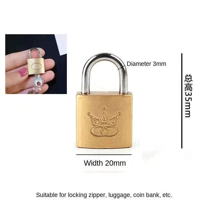 24 pcs  20mm Mini Brass Padlocks Tiny Safety Box Locks Keyed Jewelry 2 Keys 
