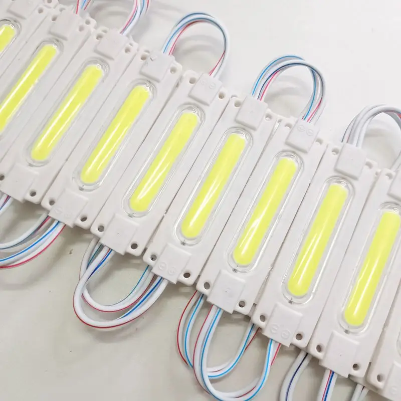 20pcs 12V COB LED Modules Advertising Luminous Characters Backlight Modules IP65 Waterproof White Red Blue Green Yellow Pink