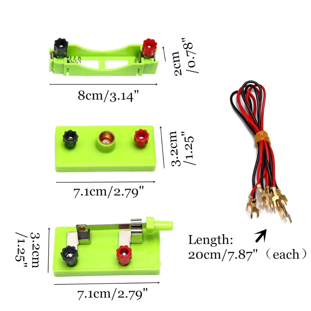 DIY Science Toys School Electric Circuit Montessori Learning Experiment Set 6