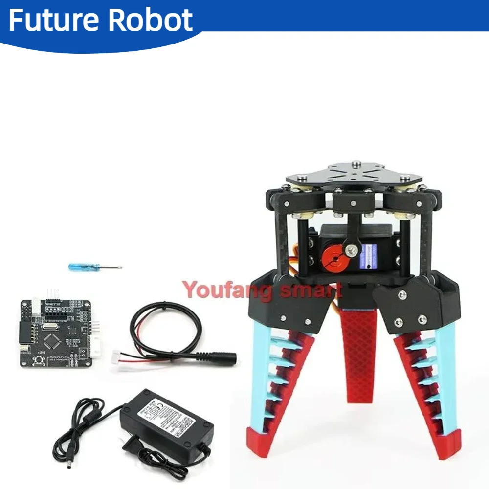 0.6-1.5Kg Load Flexible Manipulator Grab 20-100mm Objects Industrial Mechanical Claw Soft 2/3/4 Finger Gripper For Robot Arm Kit