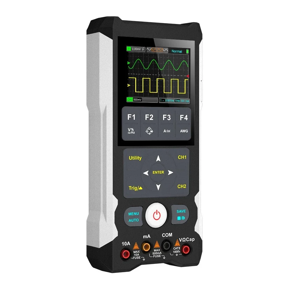 Digital Multimeter Digital Oscilloscope Signal Generator TOOLTOP ET829 2 Channel 80MHz Digital Storage Oscilloscope Multimeter Signal Generator 3 in 1 Electronic Automobile Power Repair