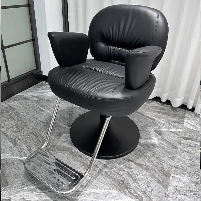 Hair Salon High End Barber Chairs Dedicated Haircut Rotatable Lifting Barber Chairs Simplicity Chaise Coiffeuse Furniture QF50BC