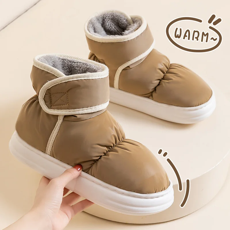 Snow boots for women, new winter outerwear cotton shoes for men, winter plush anti slip waterproof cotton boots 6