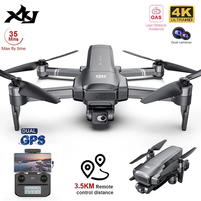 

F22s Pro GPS Positioning Drone 4K HD EIS Camera Laser Obstacle Avoidance 3-Axis Gimbal Brushless Foldable Quadcopter RC 3.5KM