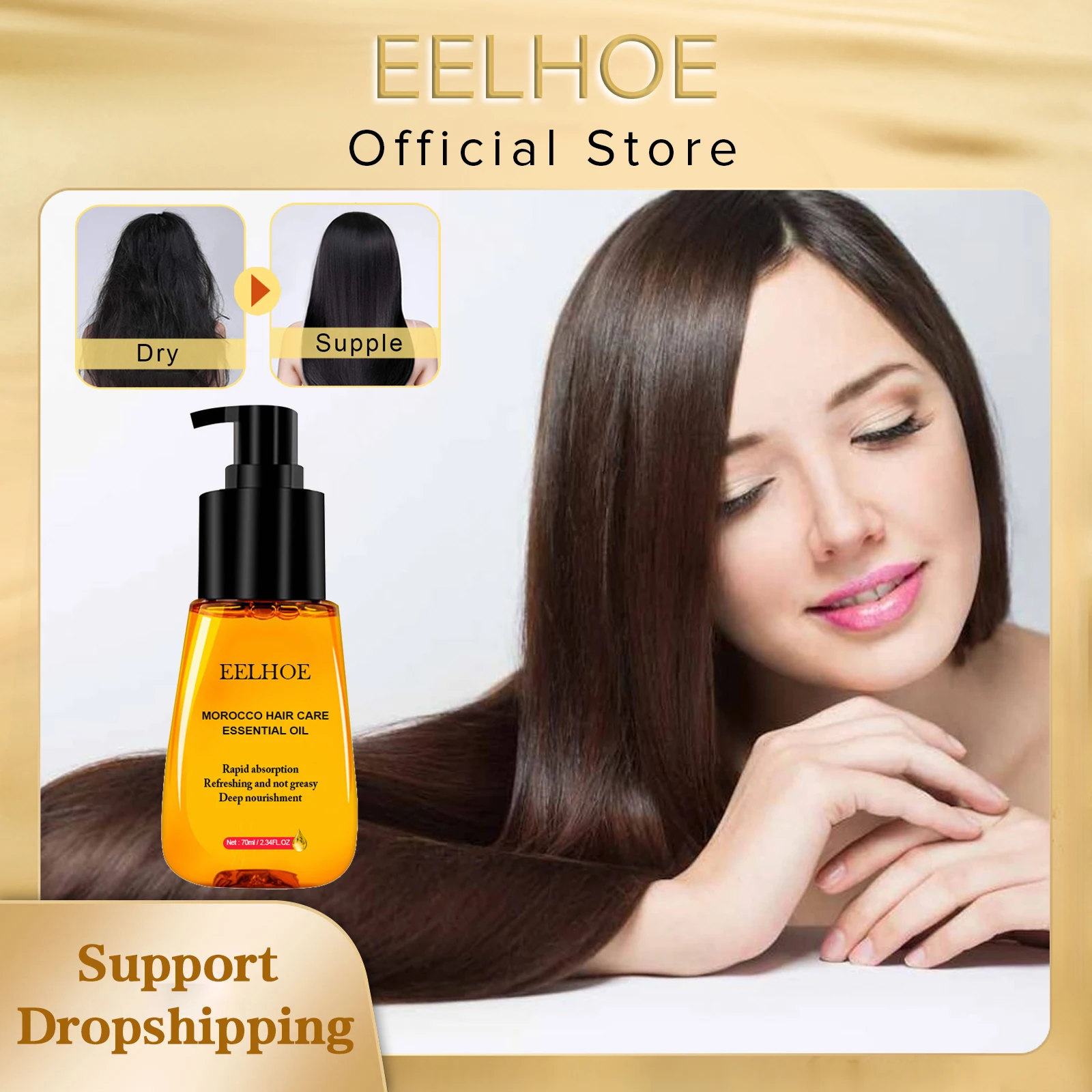 EELHOE Hair Care Serum Rapid Repair Damaged Knot Improve Frizz Scalp Itching Hair Treatment for Dry Damaged Hair Essential Oils