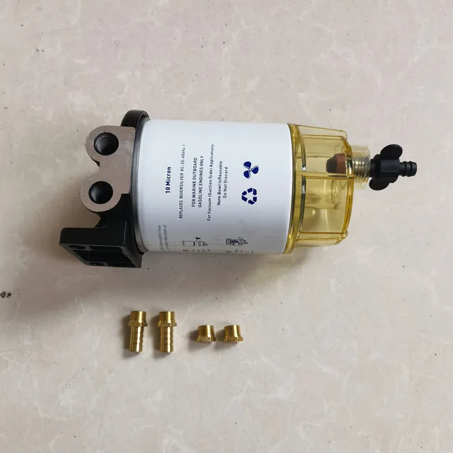 Séparateur Eau/carburant Marin OUKENS S3213 - Filtre 10 Microns - Compatible Yamaha, Honda Hors-bord