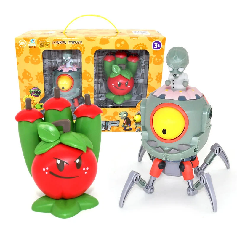 New Plants Vs Zombies Blind Box Toy Peashooter Figura Mobile Ornamenti Figure Giocattolo Autentiche 4 Stile Modello Di Gioco Regalo Per Bambini Per Ragazzo - Foto 4