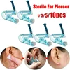 10 Pcs Disposable Sterile Ear Piercing Set Cartilage Tragus Helix Piercing Gun No Pain Piercer Tool Machine Kit Stud Jewelry 4