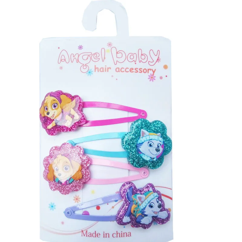 Paw Patrol Cartoon Hair Clips Sweet Princess Chase Skye Hair Clips Marshall Everest Accessori Per Capelli Per Bambini Regali Per Ragazze
