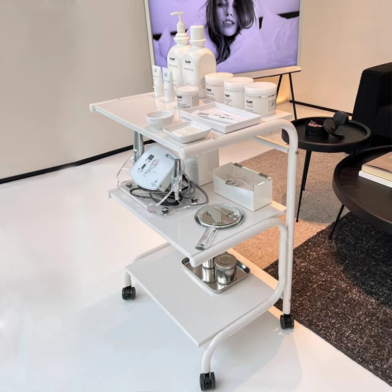 

Tool Beauty Salon Trolley Modern Speciality Storage Utility Makeup Trolley White Auxiliary Carrello Attrezzi Furniture HD50TC