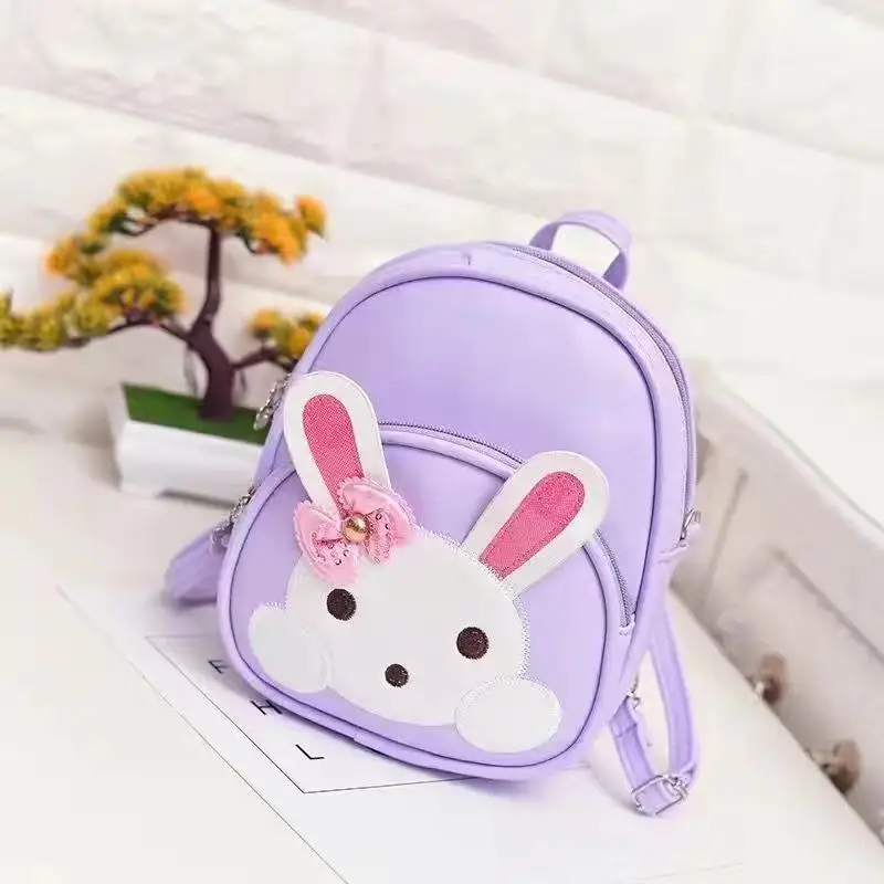 Lovely Rabbit Children Small Backpacks 2022 New Cartoon Girls Princess Bow Bags In Kindergarten Kids Snack Fashion Backpack Hot