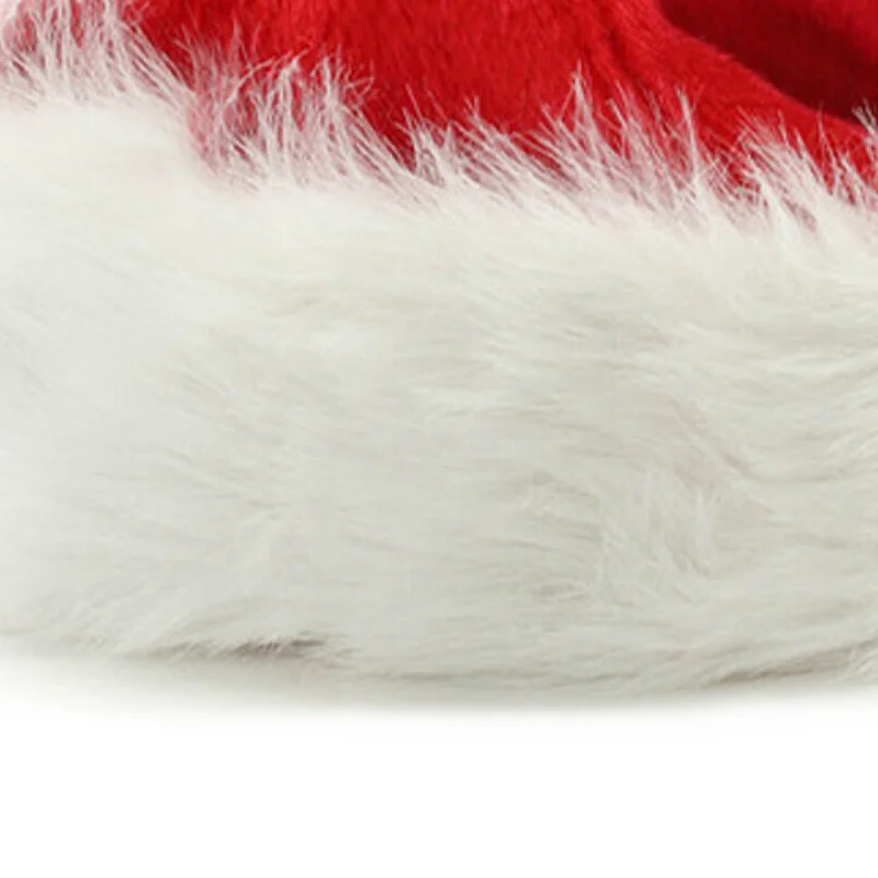 Christmas Hats New Year Thick Plush Hat Adults Kids Hat Christmas Decorations For Home Xmas Santa Claus Gifts Warm Winter Cap