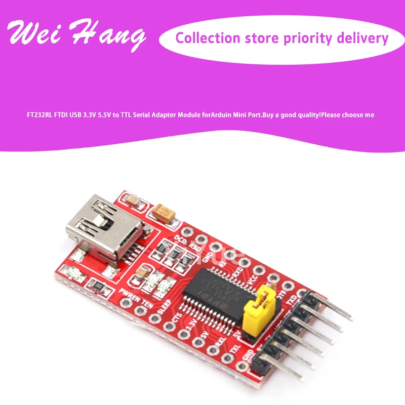 Ft232Rl Ftdi Usb 3.3V 5.5V A Ttl Modulo Adattatore Seriale Forarduin Mini Porta. Acquista Una Buona Qualità!