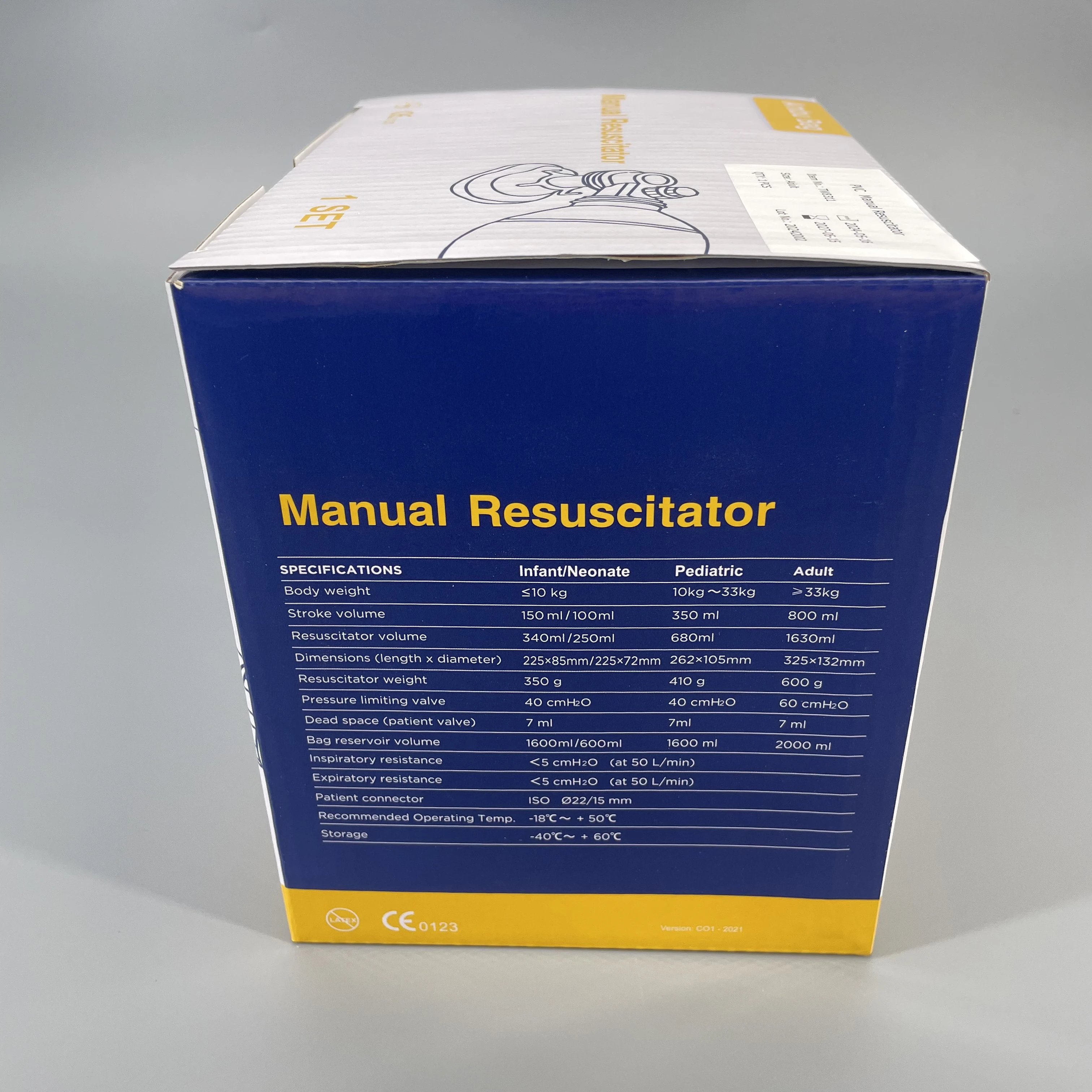 Pediatric Infant Adult Medical PVC Manual Resuscitator Ambu Bag
