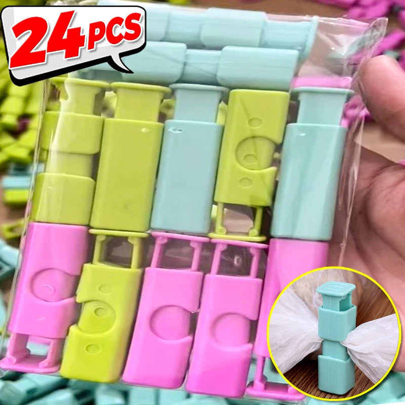 24/1PCS Food Sealing Clips Reusable Bread Storage Bag Clip Pocket Sealing Clamp Snack Food Fresh-Keeping Spring Sealer Clamps sealing clips