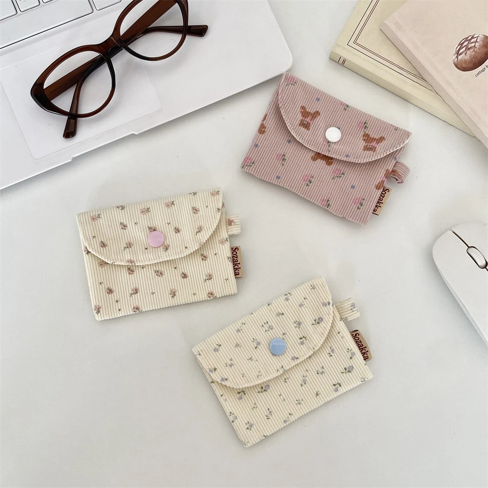 Cute Floral Coin Purse - Side View