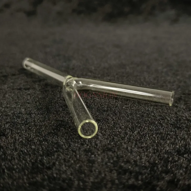 Glass Tube Y-shaped Tube 5-6mm Elbow Tee Glass Instrument Chemical Experiment Consumables