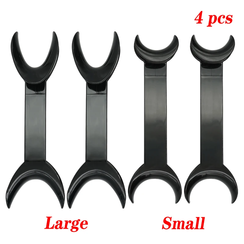 

4pcs Dental T-Shape Mouth Opener Double Head Intraoral Cheek Lip Retractor Dentist Orthodontic Tool Large / Small Choose