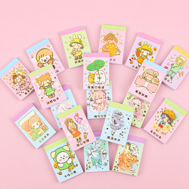 50Pcs Kawaii Stickers Handbook Stickers Diy Cartoon Girl Paper Handbook Stickers  Cute Set Cute Planner Stickers - AliExpress