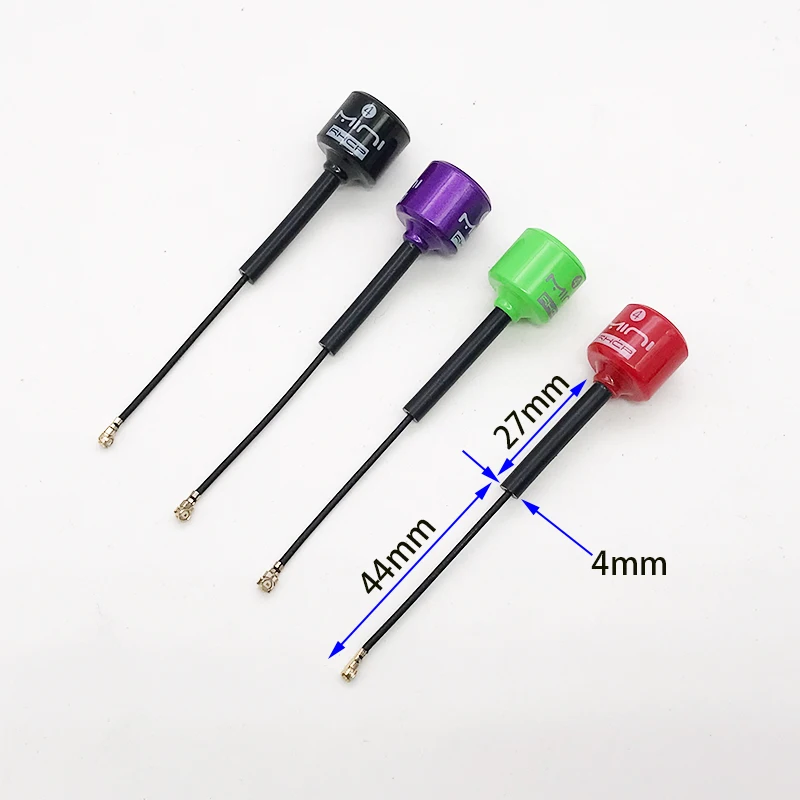 Sa6d1223e7f794066a498bcd0d40b8fc49 5.8G Lollipop 4 RHCP Antenna high gain 2.8Dbi FPV Transmitter/Receiver SMA/RP-SMA/MMCX/UFL Antenna for RC FPV racing drone part