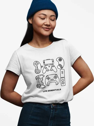 Camiseta Feminina Estampada Life Essentials