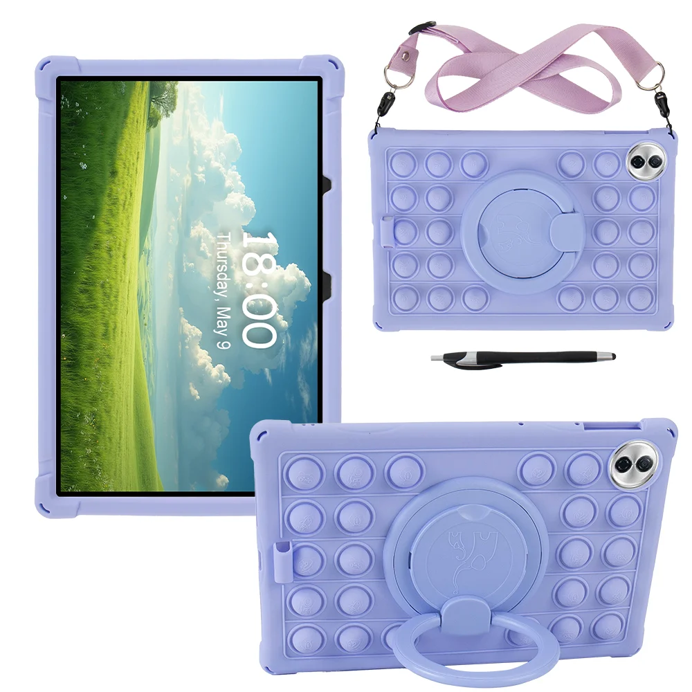 Premium 360° Rotating Soft Silicone Tablet Case - Universal Fit