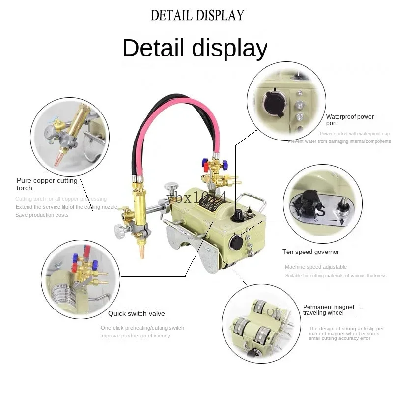 CG2-11 plasma pipe gas cutting machine pipe beveling machine semi-automatic flame cutting machine magnetic pipe cutting tool 5