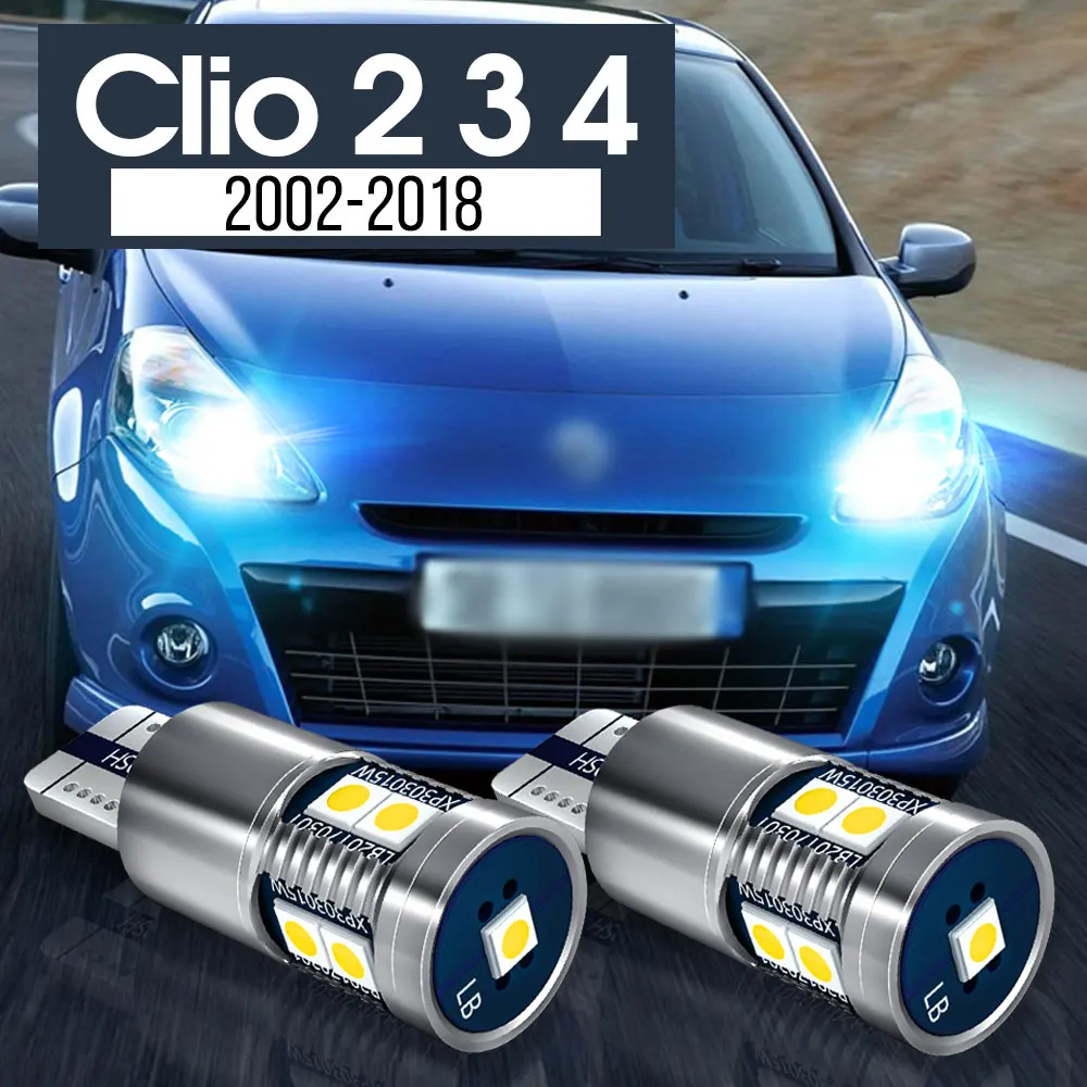 

2x LED Parking Light Clearance Lamp Accessories Canbus For Renault Clio 2 3 4 2002-2018 2009 2010 2011 2012 2013 2014 2015 2016