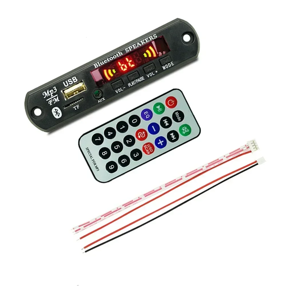Bluetooth 5.0 Mp3/Wma/Wav/Ape/Flac Decoder Board 3.5Mm Car Audio Usb Tf Fm Radio Module Mp3 Bluetooth Music Player Amplificatore