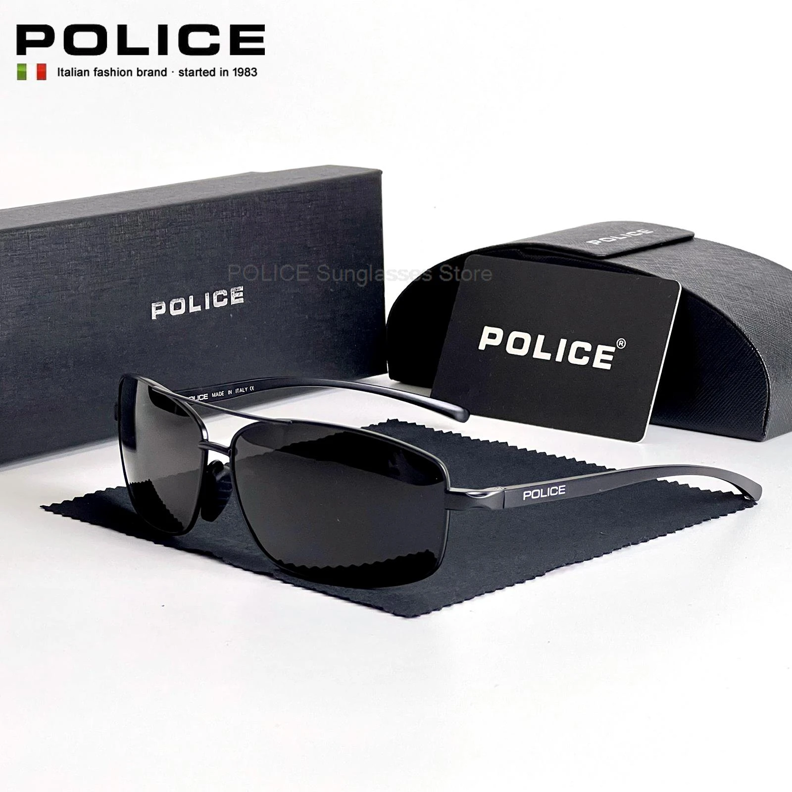 Gafas de sol de policía para hombre, lentes de sol polarizadas de marca de lujo con protección UV400, antideslumbrantes para conducir| AliExpress
