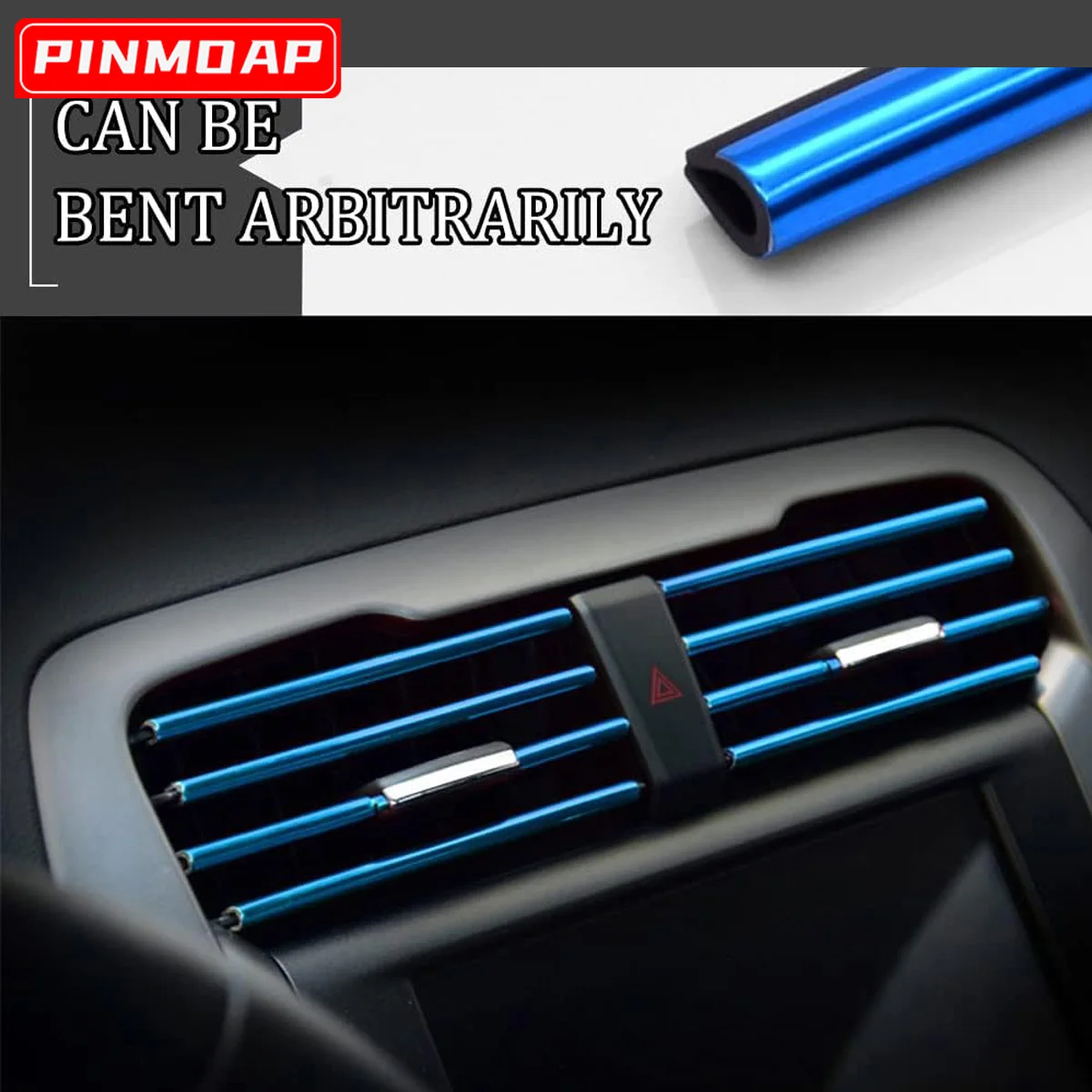 10pcs Bendable Cutting Decorative Strips For Car Air Conditioning Vents Stylish Interior Design Multiple Colors car air conditioner trim