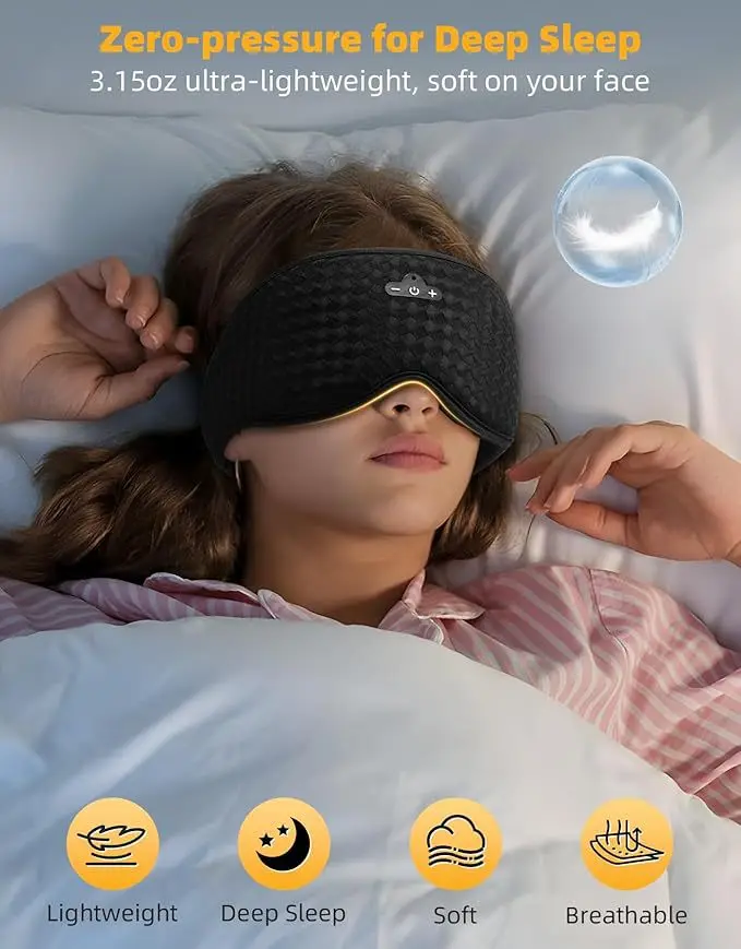 SleepTune Smart Sleep Mask – Bluetooth Eye Mask with Ultra-Soft Comfort & HD Audio Sa6d16e5bedc745819539be21c0a74e4ce