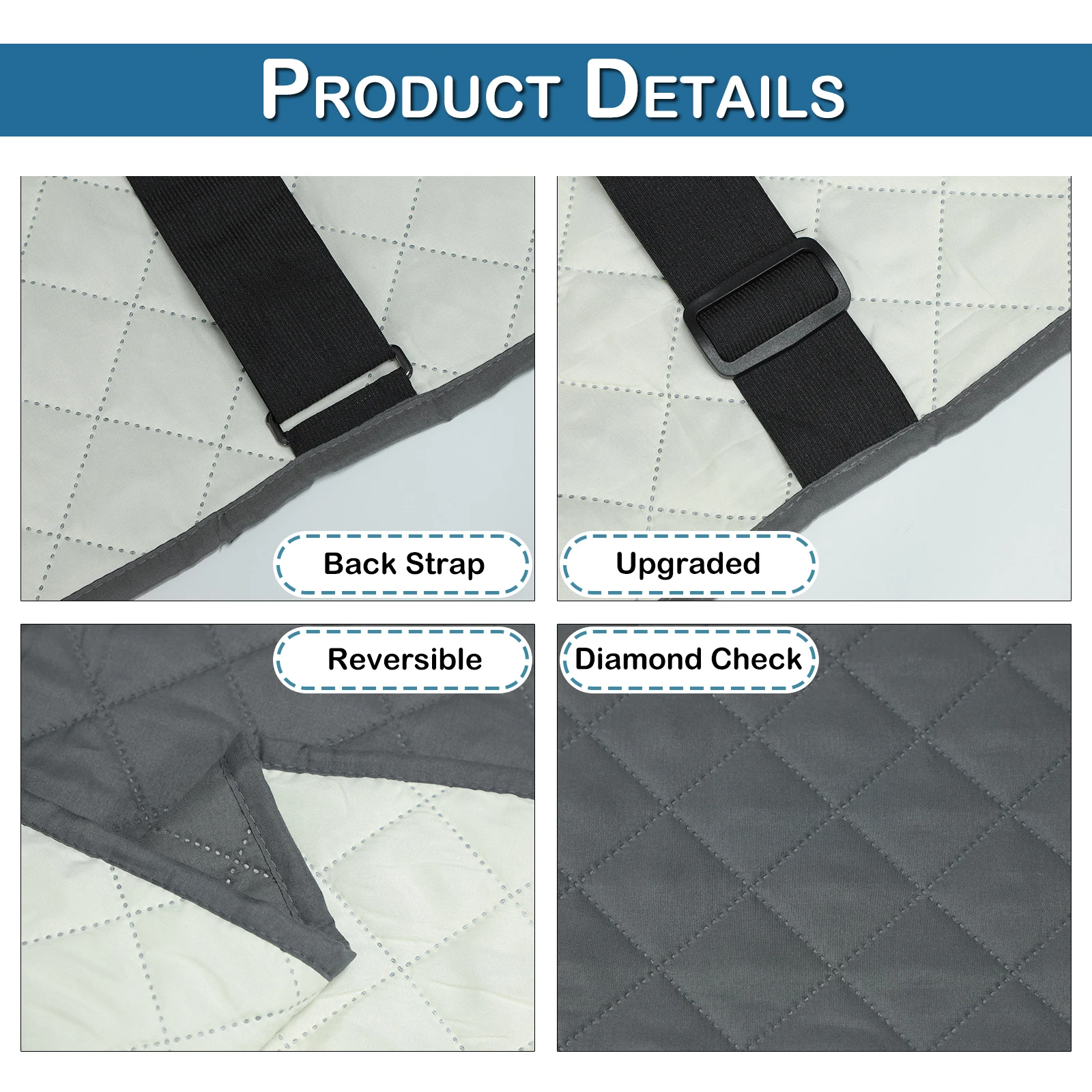 Waterproof Quilted Sofa Covers Reversible Pet Mat Furniture Couch Protector Arm Sofa Covers Non-slip Futon Slip Covers Room Deco 4