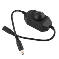 LED Dimmer Switch Brightness Adjust Controller Single Color LED Dimmer Strip Light DC 12V 24V LED Dimmer Black White - Image 2