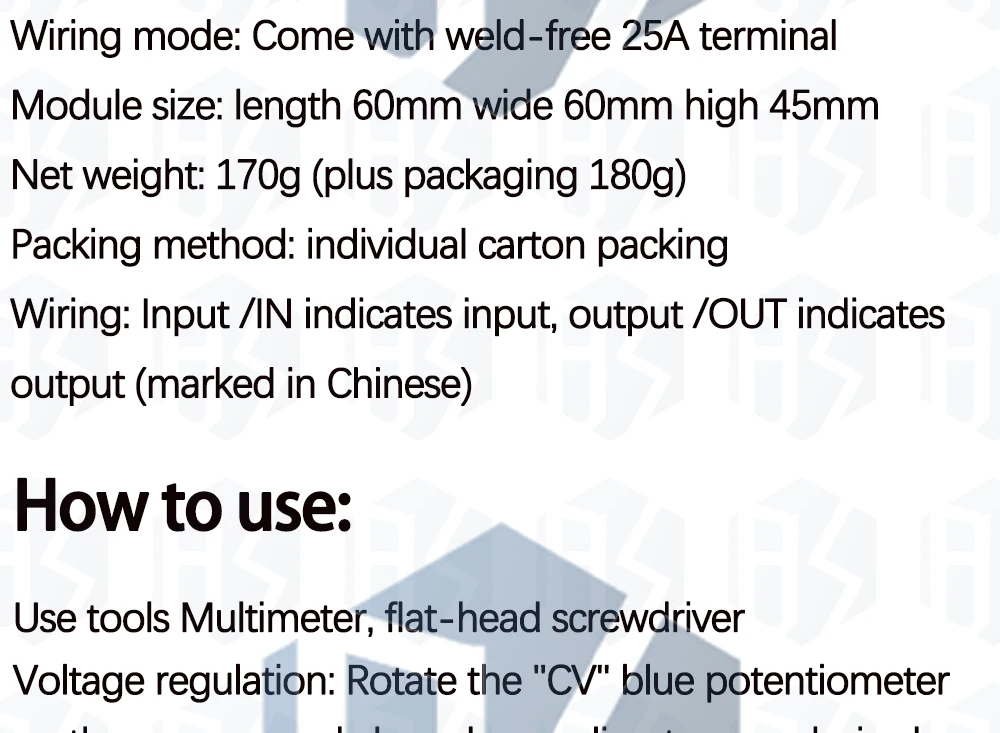 DC-DC 400W 15A Step Down Buck Converter DC 10V-60V Zu 0-45V Konstante spannung Konstante Strom Einstellbar Netzteil Modul – Detail 9