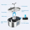 3.2L Stainless Steel Cat Water Fountain Cat Drinker Drinking Fountain For Cats Dogs Pet Water Dispenser Ultra Quiet Water Pump 5