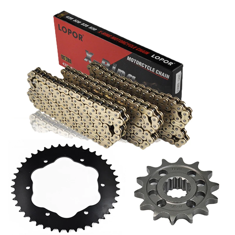 MotorcycleFrontRearSprocketChainSet525KitForDucati1200S1200