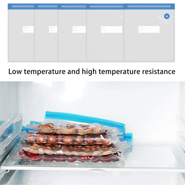 Sacs alimentaires scellés sous vide, 20/10 pièces, sacs de Compression sous vide pour aliments ménagers, collations réutilisables, sac de stockage des aliments, accessoires de cuisine 4