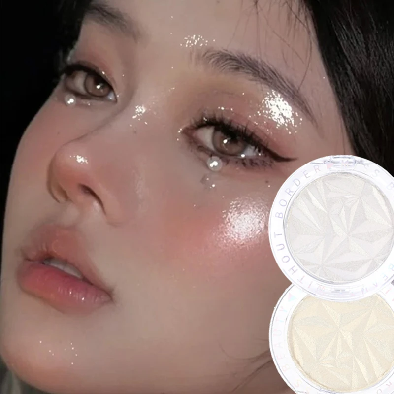 4 Colors Highlighter Galaxy Diamond Glitter Highlighter Dust Pigment Loose  Powder Contouring Lasting Face Shimmer Palette Makeup